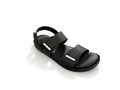 Modern Black Utility Sandals