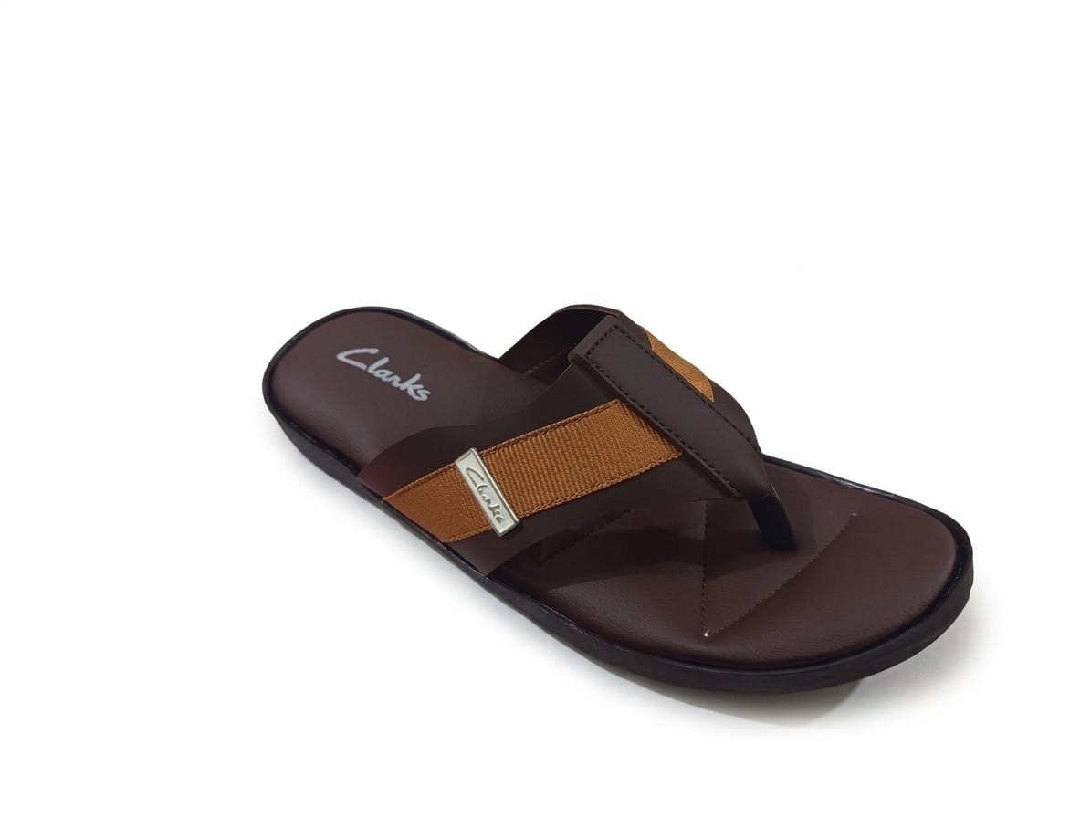 Men’s Classic Brown & Tan Slipper