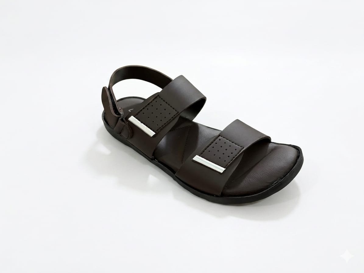 Modern Brown Utility Sandals